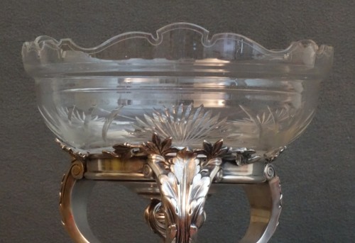 19th century - 19th Silvered bronze Table Fountain