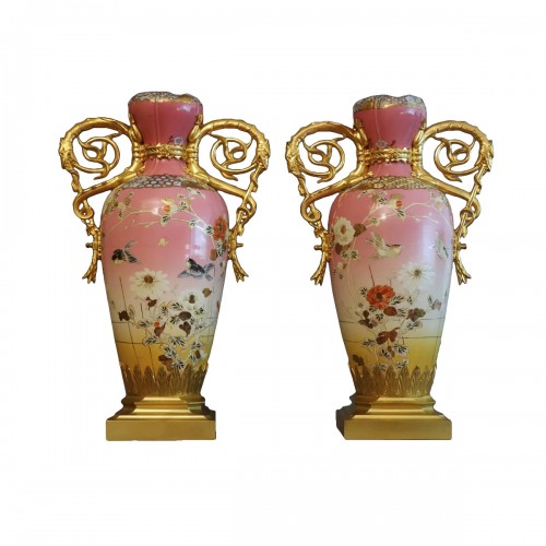 Pair Of Large 19th Century Vases