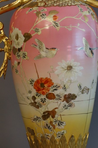 XIXe siècle - Paire de grands vases montés XIXe