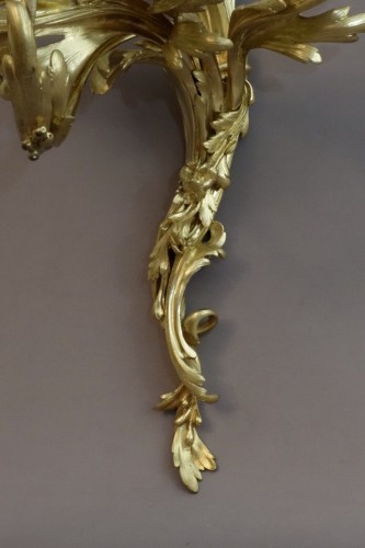 XIXe siècle - Paire d'appliques en bronze XIXe