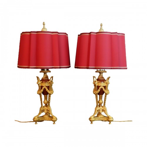 Pair Of Lamps In Athenian late 19th century