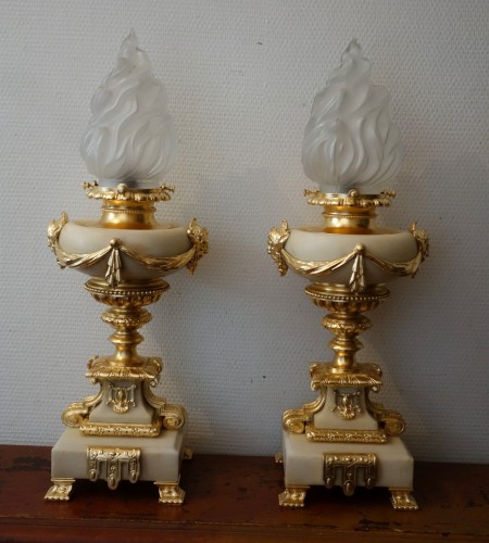 Pair Of Rare Lamps of the late 19th century - 