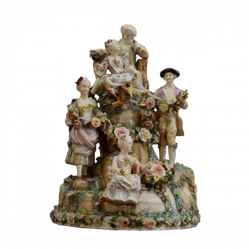 Surtout de table en porcelaine de Wallendorf, milieu XVIIIe