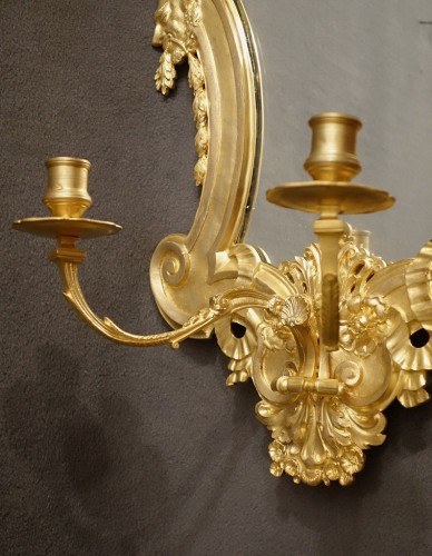 Lighting  - Pair Of Large Wall Lights19th century