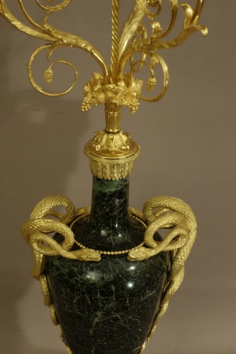 Paire d'importants candélabres XIXe - Napoléon III
