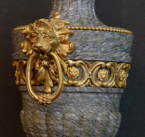 XIXe siècle - Paire d'importants vases XIXe