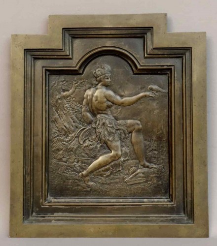 Sculpture Sculpture en Bronze - Quatre panneaux de bronze représentant Les quatre continents