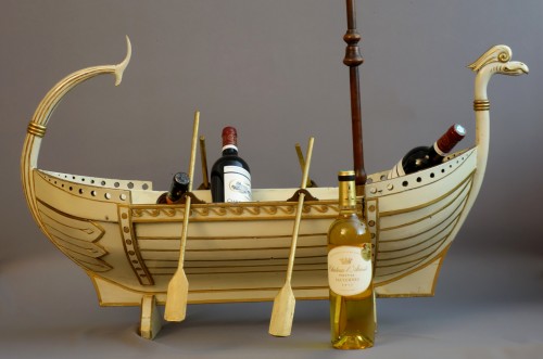 Grand rafraîchissoir en forme de navire XIXe - Antiquités Garnier