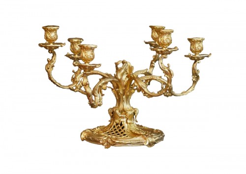 Pair Of Unusual Candelabras XIXth