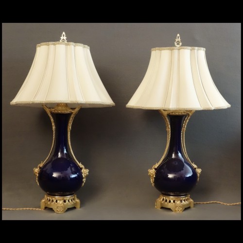 Pair Of Large Regulator Lamps 1840 - Louis-Philippe