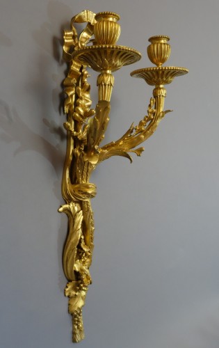 Pair of 19th century bronze sconce - Napoléon III