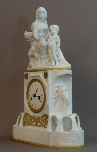 Clock Directoire representing a fountain - Horology Style Directoire