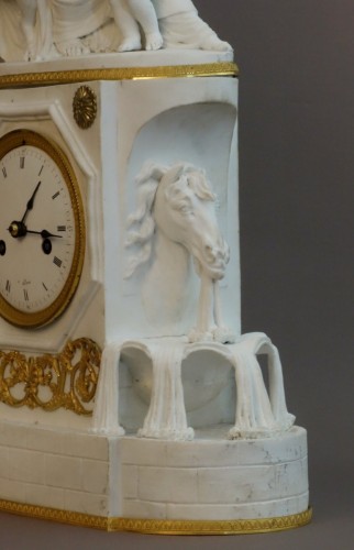 Clock Directoire representing a fountain - Directoire