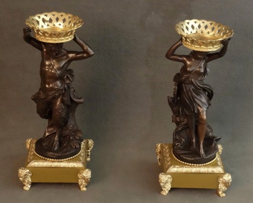 Antiquités - Pair Of Large Tazzas circa 1850