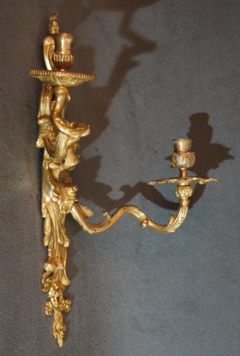Pair Of Wall lights “ Putti Blowers” circa 1720 - French Regence