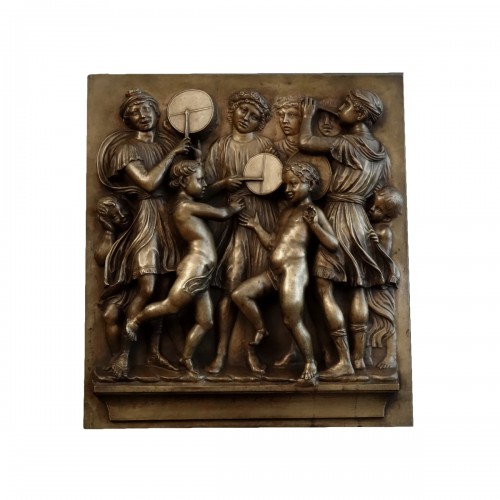 Bronze Panel Of La Cantoria after De Luca Della Robbia