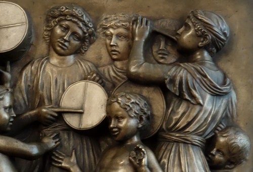 Bronze Panel Of La Cantoria after De Luca Della Robbia - Sculpture Style Napoléon III
