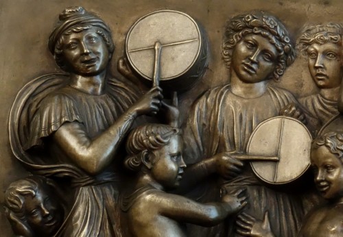 Sculpture  - Bronze Panel Of La Cantoria after De Luca Della Robbia