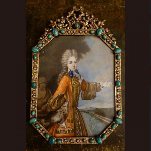 Louis XVI - Grand Miniature XVIIIth Of Mademoiselle Adelaïde De Savoie