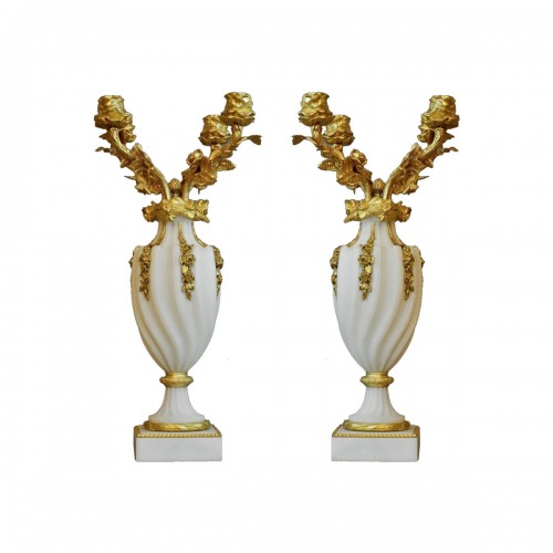 Pair Of Rare End-19th Century Candelabras