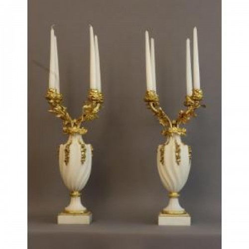 Napoléon III - Pair Of Rare End-19th Century Candelabras