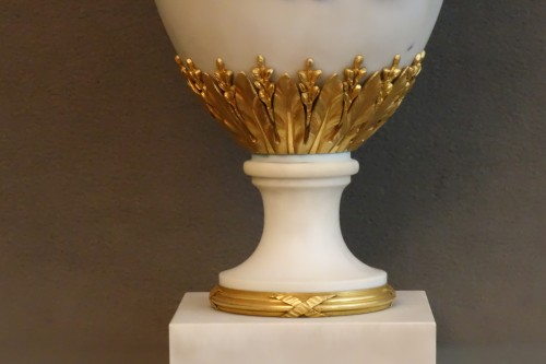 Paire d'importants pots couverts  vers 1830 - Antiquités Garnier