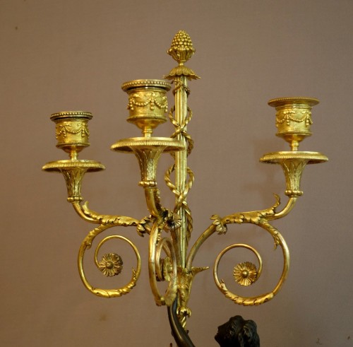 Antiquités - Paire de candélabres vers 1770