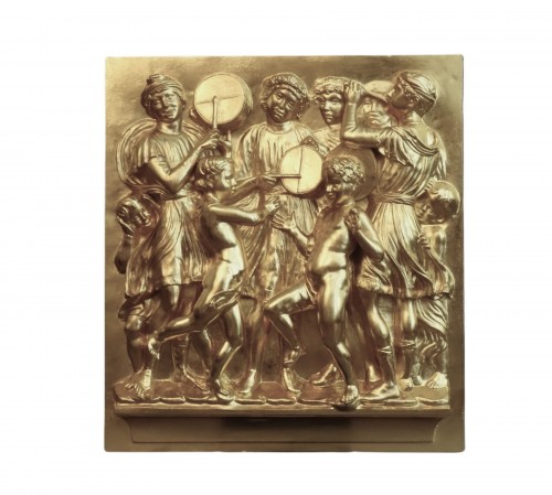 Important panneau en bronze de La Cantoria de Luca Della Robbia XIXe siècle