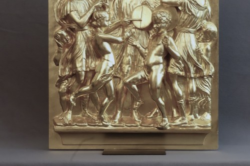 Objet de décoration  - Important panneau en bronze de La Cantoria de Luca Della Robbia XIXe siècle
