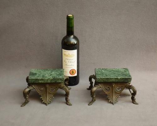 Pair of rare 1800 century Grand Tour pedestals - Directoire