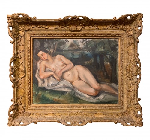 Reclining nude, signed André Favory