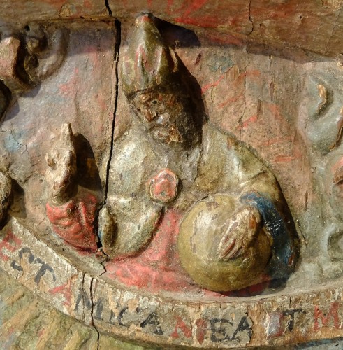 L'assomption de la Vierge - Panneau en bas relief Allemagne vers 1500 - Art sacré, objets religieux Style Renaissance