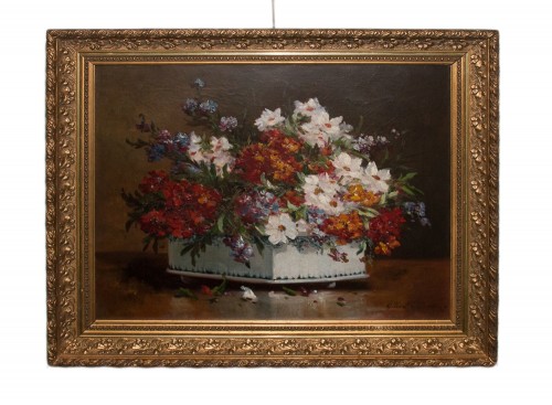 Bouquet de fleurs champêtres -  Gilbert Charles Martin (1839-1905)