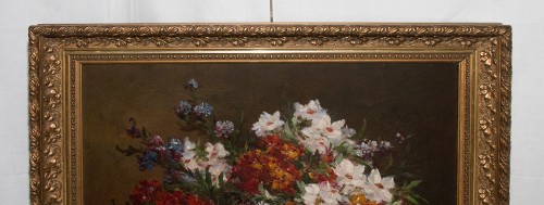 Tableaux et dessins Tableaux XIXe siècle - Bouquet de fleurs champêtres -  Gilbert Charles Martin (1839-1905)