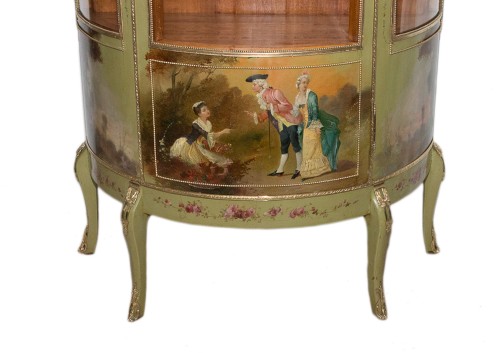 Display A late 19th century cabinet decorated with Vernis Martin  - Napoléon III
