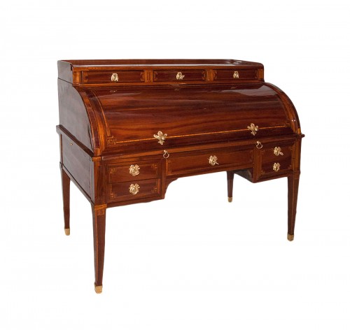 Louis XVI cylinder desk stamped Pierre MANTEL