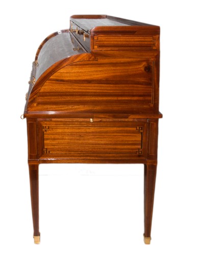 Louis XVI cylinder desk stamped Pierre MANTEL - Furniture Style Louis XVI