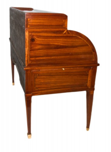 Furniture  - Louis XVI cylinder desk stamped Pierre MANTEL