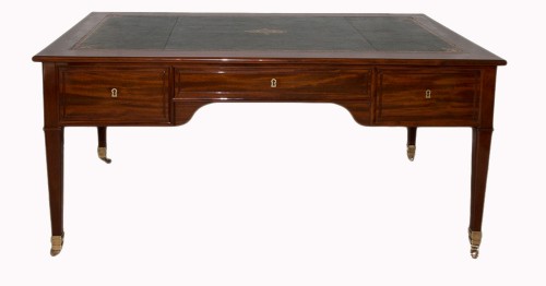 Bureau Plat en acajou époque Louis XVI - Louis XVI