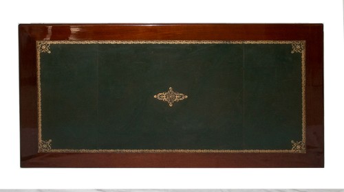 Antiquités - Bureau Plat en acajou époque Louis XVI