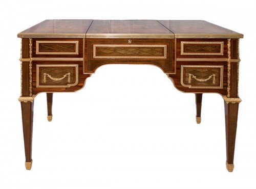 Dressing table in marquetry, late 19th century