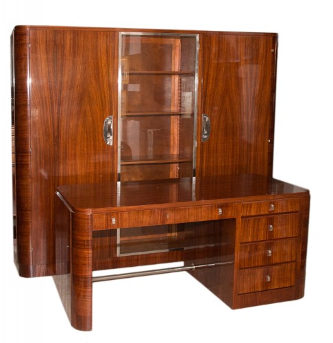 Bureau en palissandre époque Art Déco circa 1930 - Mobilier Style Art Déco