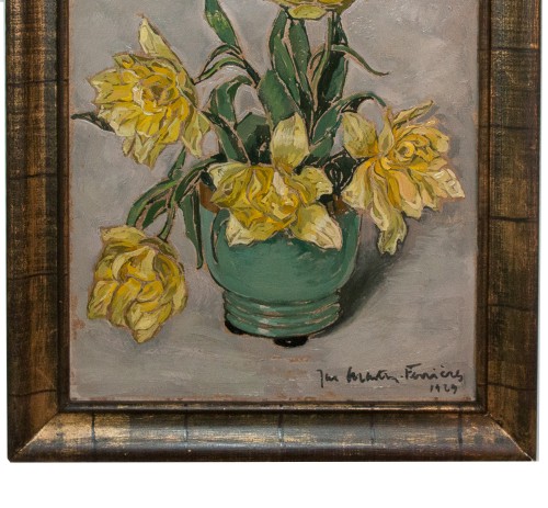 Bouquet of tulips - Jacques Martin Ferrieres (1893 - 1972) - Paintings & Drawings Style 