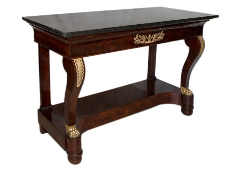 Mahogany console, Empire period - 