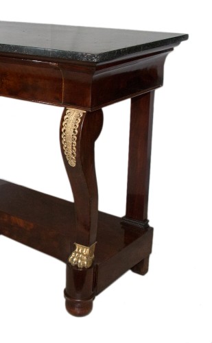 Mahogany console, Empire period - Empire