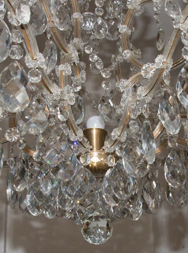  - Grand lustre Marie-Thérèse en cristal de Bohême des Années 1920