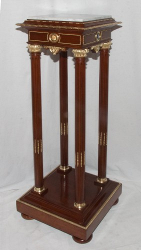 Napoléon III - Sellette en acajou et bronze doré époque Napoléon III