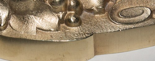 Paire de lampes en bronze doré Charles Ranc époque Art Déco - Art Déco