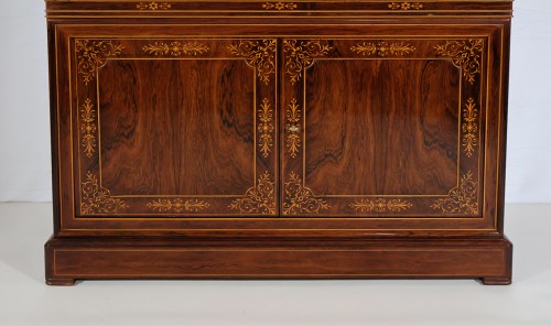 Furniture  - Rosewood chest of drawers with doors, Charles X period