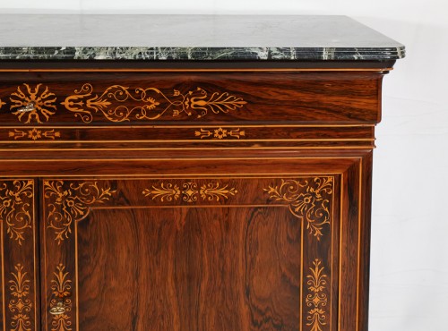 Restauration - Charles X - Rosewood chest of drawers with doors, Charles X period